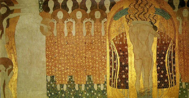 Gustav Klimt beethovenfrisen Spain oil painting art